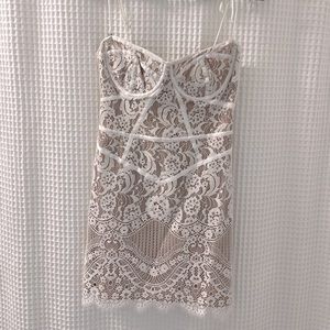 For Love and Lemons white mini dress